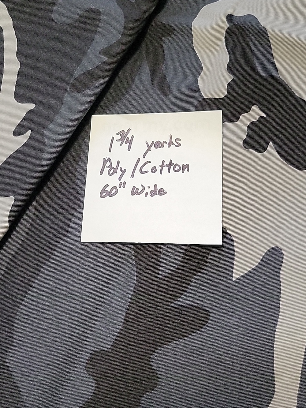 Black And Gray Camo Fabric